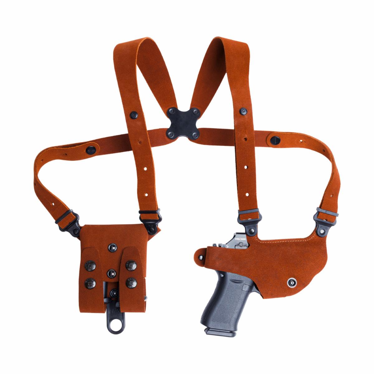 Galco's Classic Lite 2.0 Shoulder System ﻿now available for Glock 43 with red dot sight!