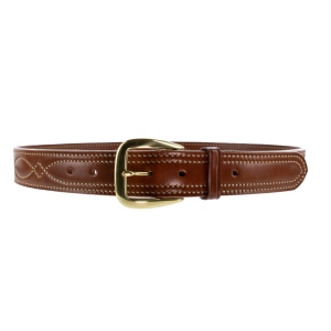 SB7 FANCY STITCHED HOLSTER BELT 1 1/2"