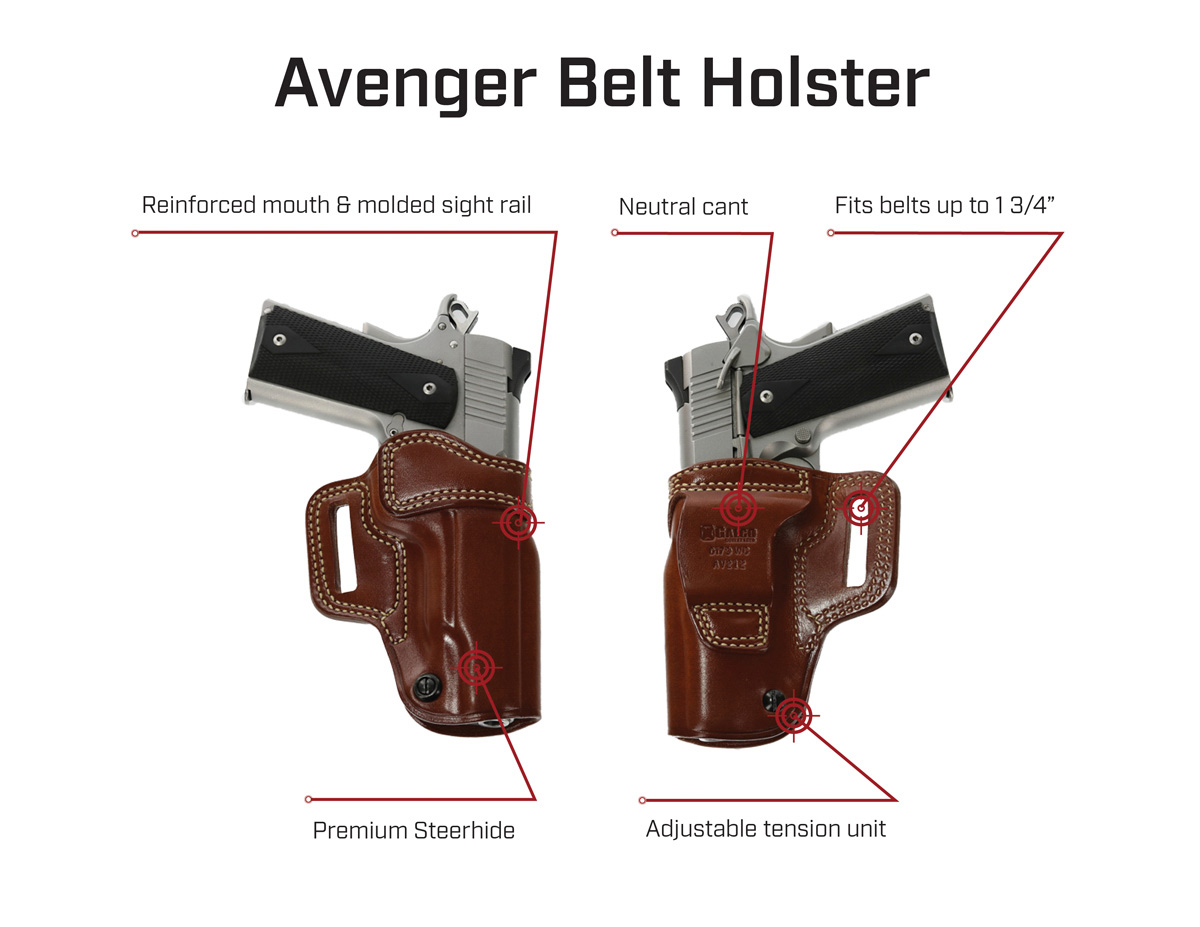 HOLSTERS GALCO INTERNATIONAL AVENGER GLOCK® 17-TAN-RIGHT...