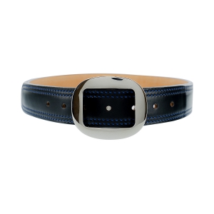 CENTER POST FLAT BACK BUCKLE PANTS BELT 1 1/2&quot; (CLOSEOUT)