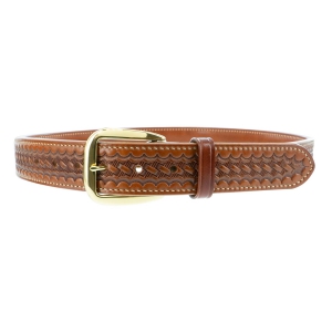 SB28 BASKET STAMPED HOLSTER BELT 1 1/2"