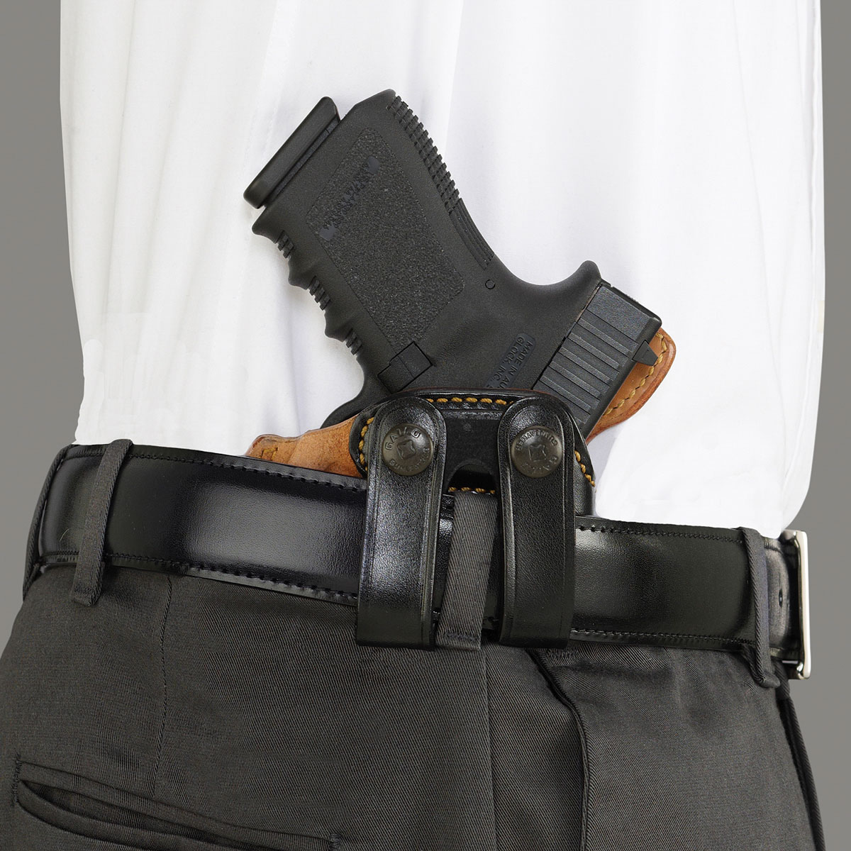 超目玉 Galco confort Pantalon d'int#xE9;rieur pour  Glock/33/26/27-Noir-Droitier-h