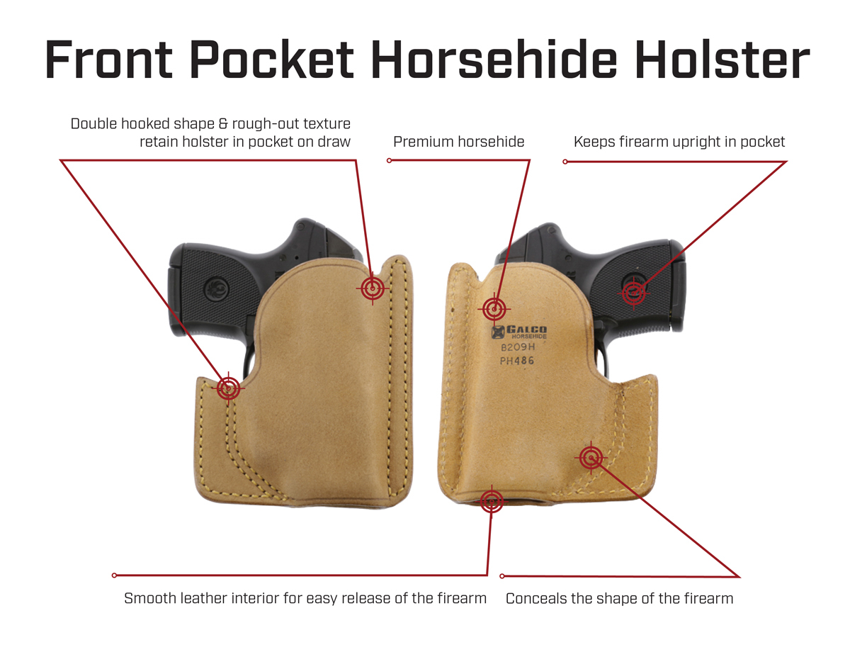 Front Pocket Horsehide Holster