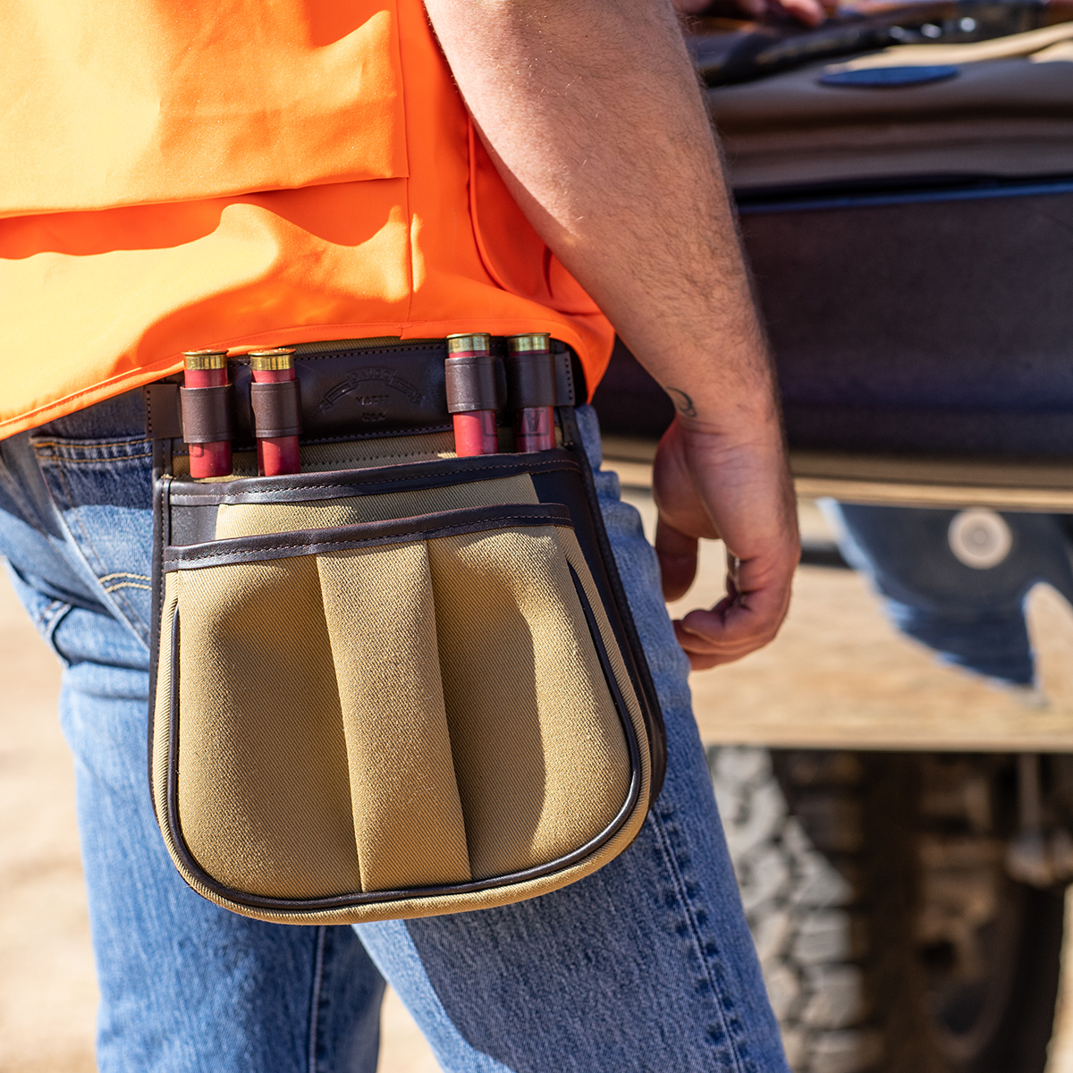 Canvas & Leather Sporting Clays Pouch