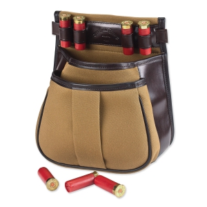 CANVAS & LEATHER SPORTING CLAYS POUCH