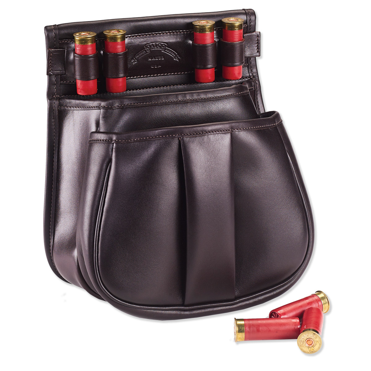 LEATHER SPORTING CLAYS POUCH