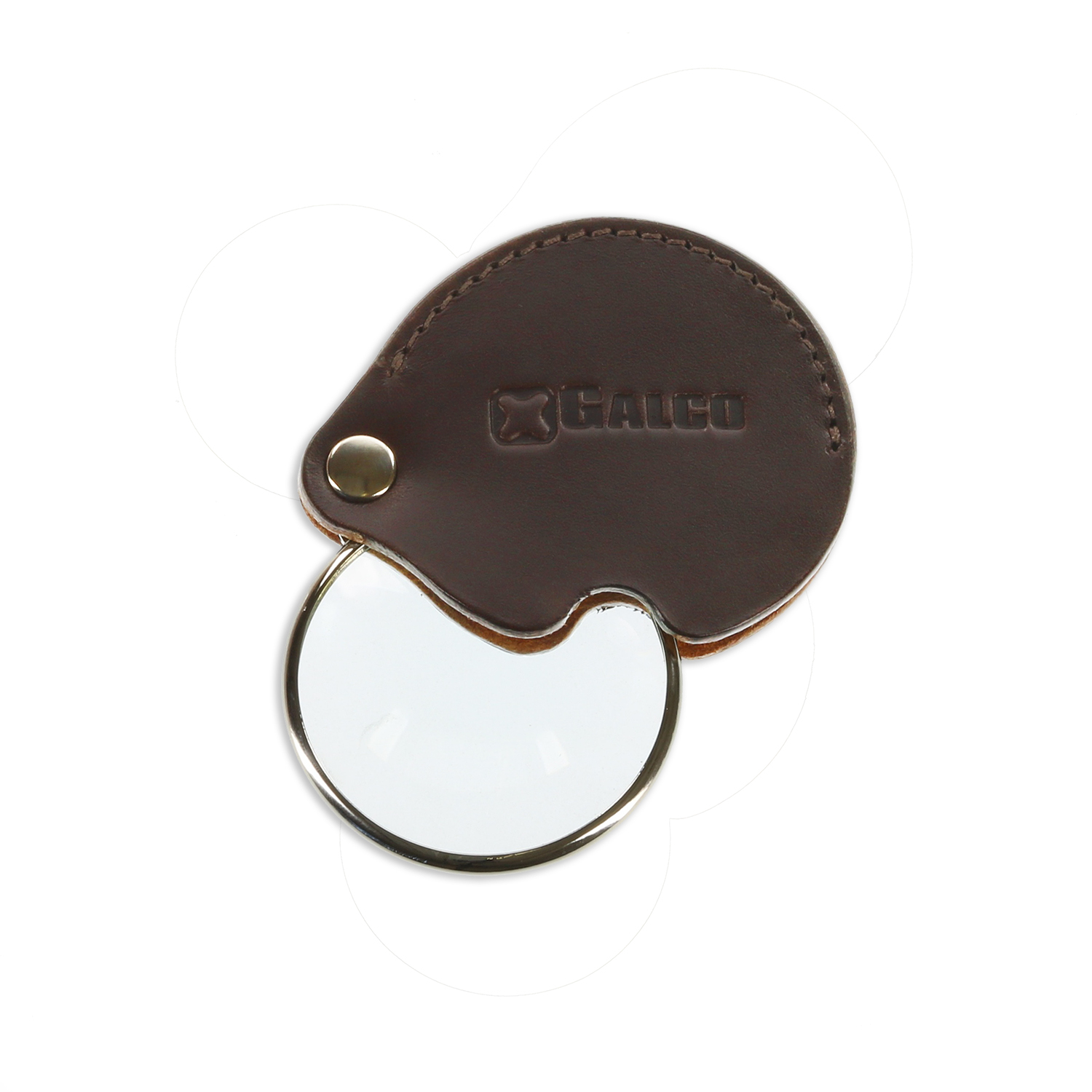 Galco Magnifying Glass with Case, Dark Havana Brown